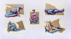 21. Nadežda Ristić - Bez naziva, kombinovana tehnika, 100x70cm - III godina OAS