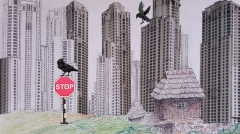 1. Helena Cvetković - Novo doba, kombinacija kolaža i crteža, 50×35cm - III godina OAS